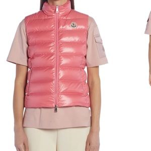 Ghany Nylon Laqué Down Puffer Vest MONCLER